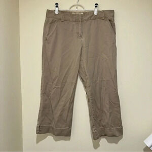 Women’s J.crew  Classic Chino Capris Length Business Casual Office Pants Size: 8